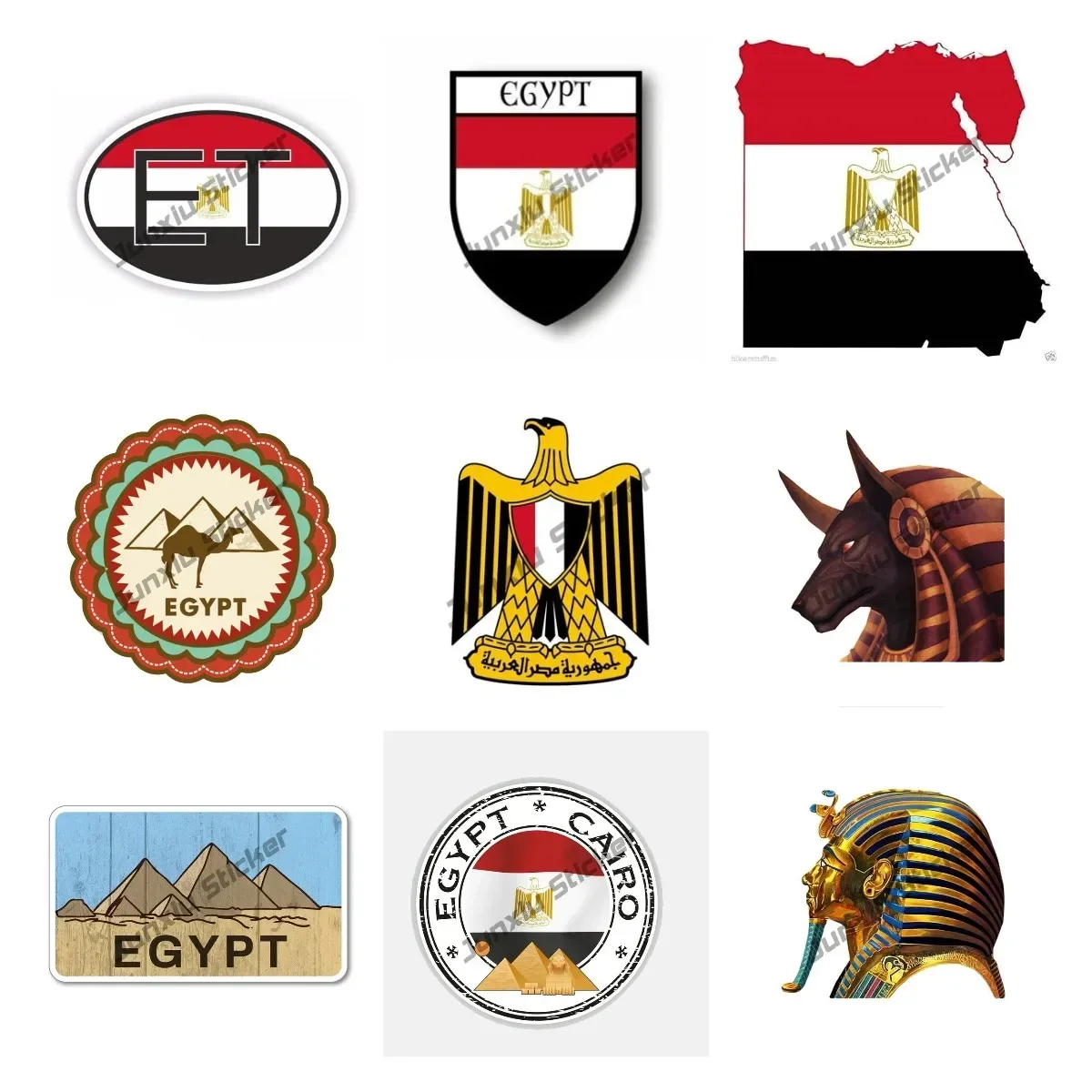 Egypt Flag Decal Sticker Egypt - đánh giá và giá Laptop Accessories Egypt