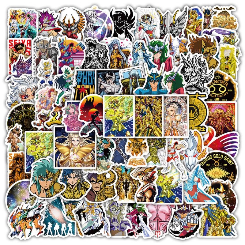 101Pcs Saint Seiya Anime Stick - đánh giá và giá Good Laptop Accessories