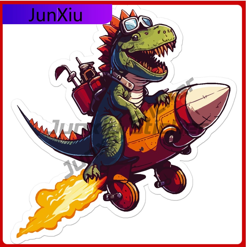 Dinosaur On Rocket Unique Must - đánh giá và giá Laptop Accessories To Have