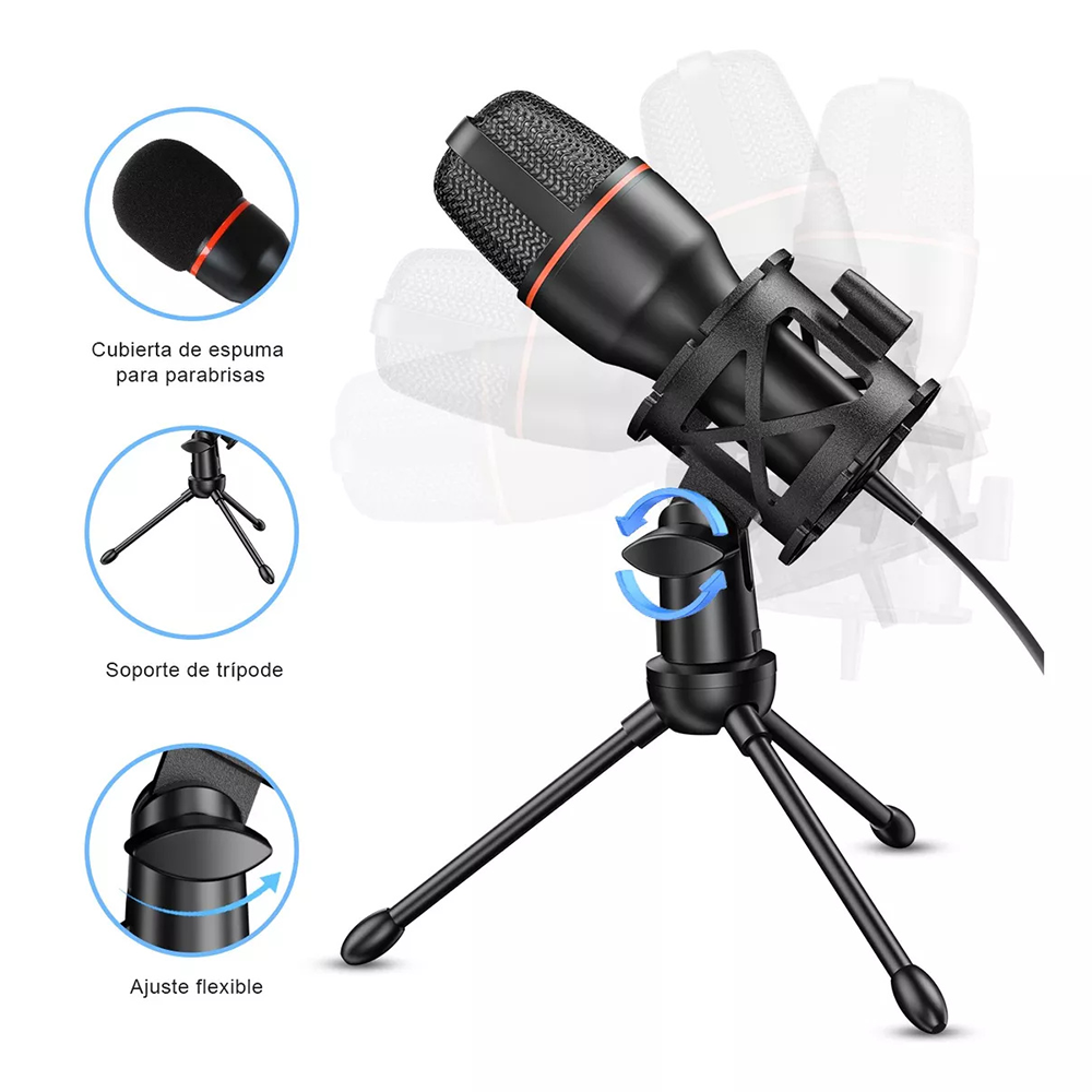 Condenser Microphone USB Wired - đánh giá và giá Laptop Accessories Cool