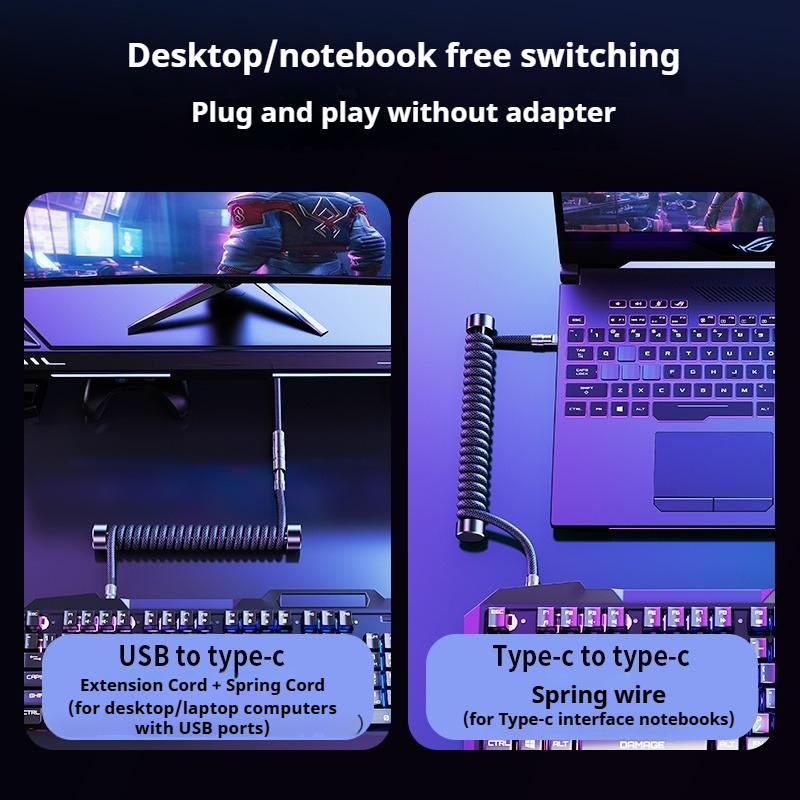 Eary 1.2m Coiled Keyboard Cabl - đánh giá và giá Laptop Accessories Cool