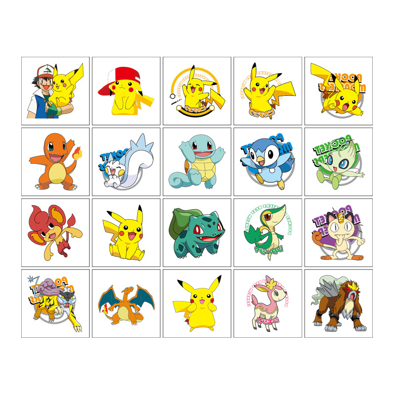 5*5cm 20pcs Pokemon Pikachu Ta - đánh giá và giá Good Laptop Accessories