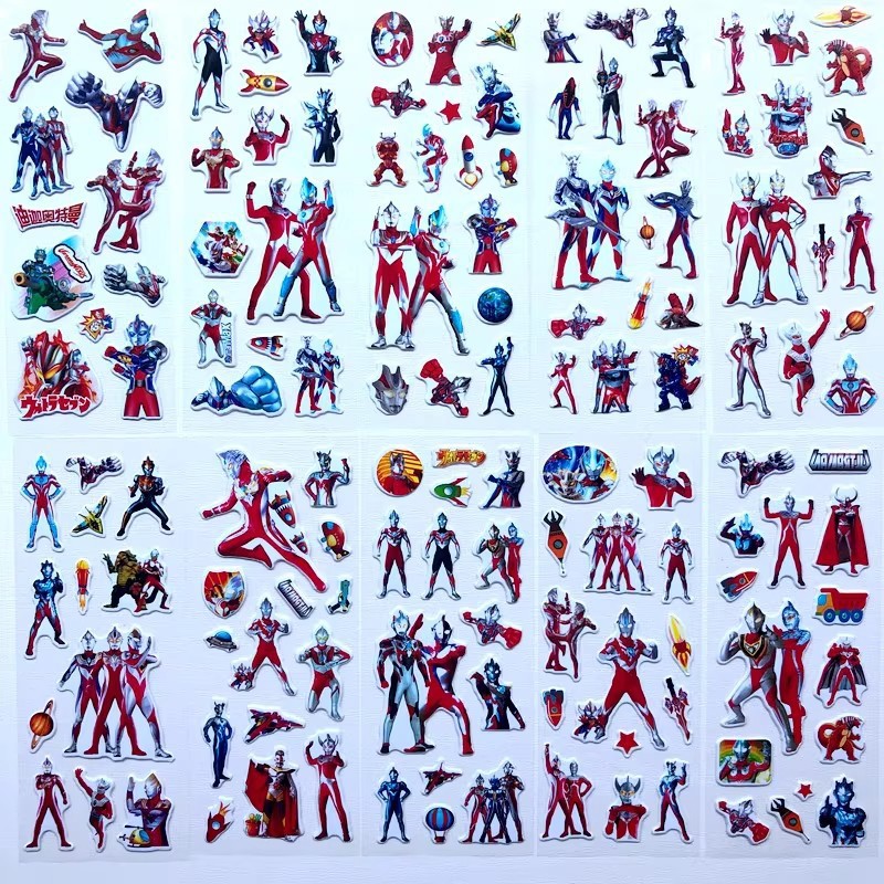10pcs Cartoon Ultraman 3D Bubb - đánh giá và giá Good Laptop Accessories